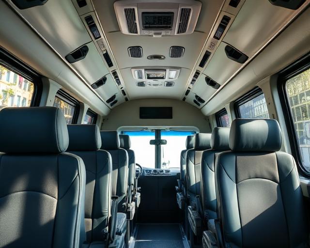 Комфортний салон мікроавтобуса з кондиціонером